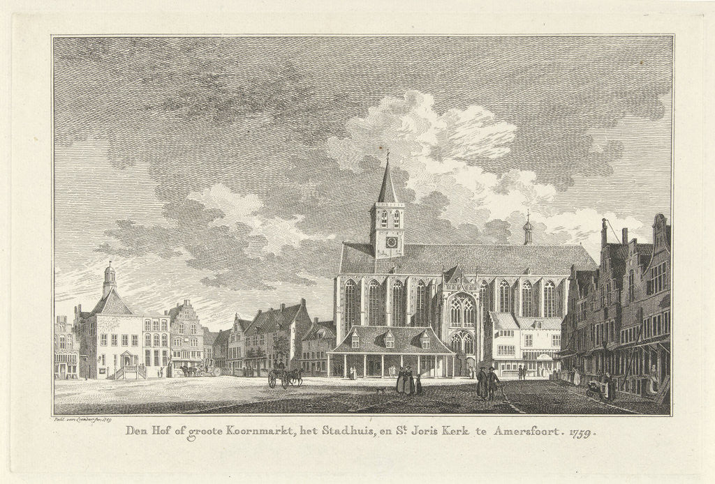 Detail of View of the Court in Amersfoort The Netherlands by Paulus van Liender