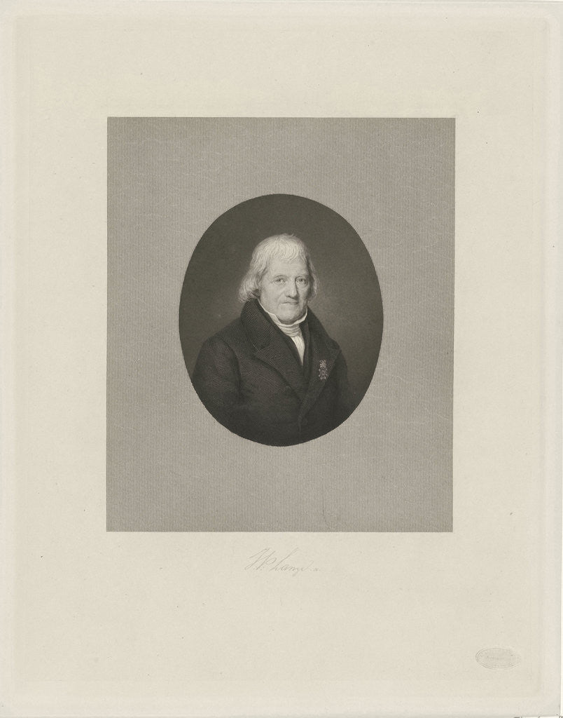 Detail of Portrait of Johannes Leonardus Wolterbeek by Johannes Philippus Lange