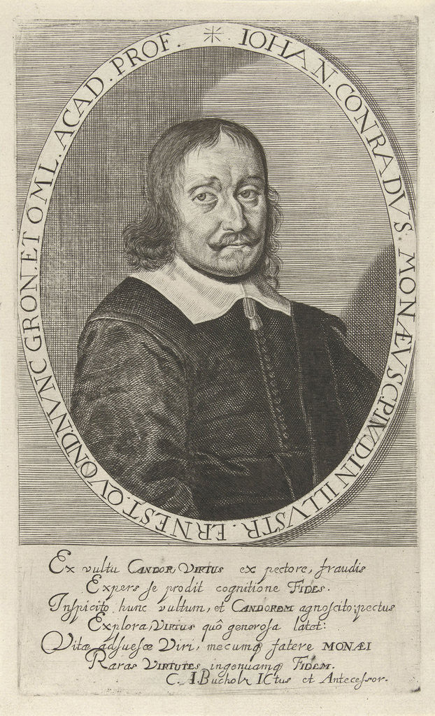 Detail of Portrait of Johannes Conradus Monaeus by C.A. Bucholz