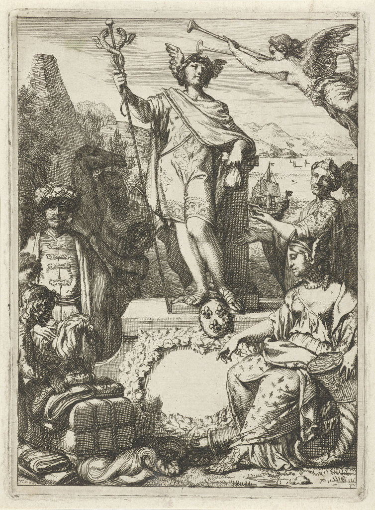 Detail of Allegory on trade with Mercury by Gerard de Lairesse