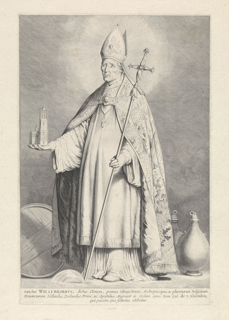 Detail of H. Willibrordus by Nicolaes van Lijnhoven