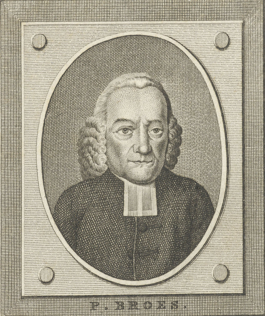 Detail of Portrait of Peter Broes by Carel Jacob de Huyser