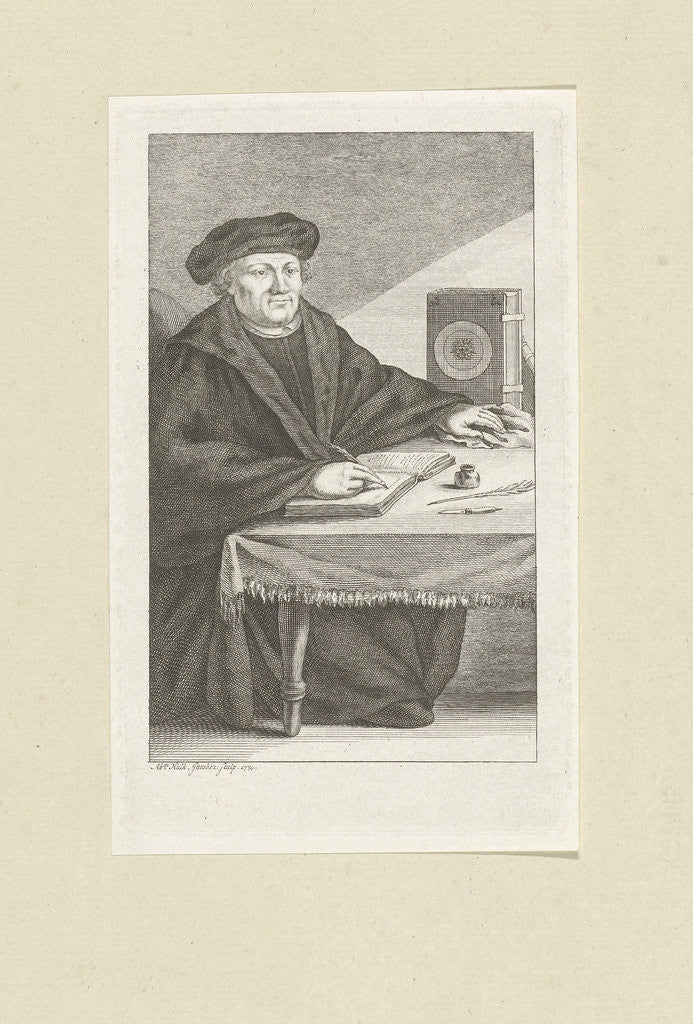 Detail of Portrait of Martin Luther by Abraham Jacobsz. Hulk