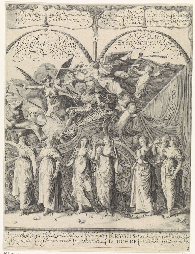 Detail of Triumphal Procession of William of Orange by Claes Jansz. Visscher II