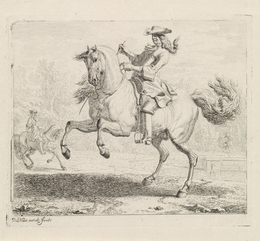 Detail of Rearing Horse with rider by Dirk Maas