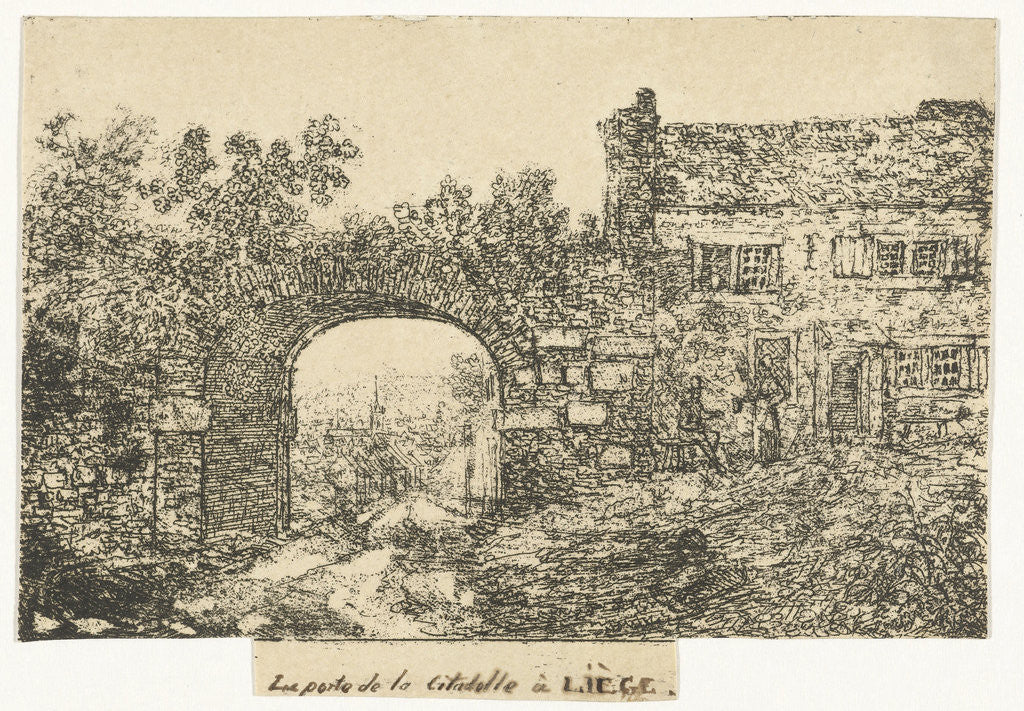 Detail of Citadellepoort Liege by Otto Baron Howen