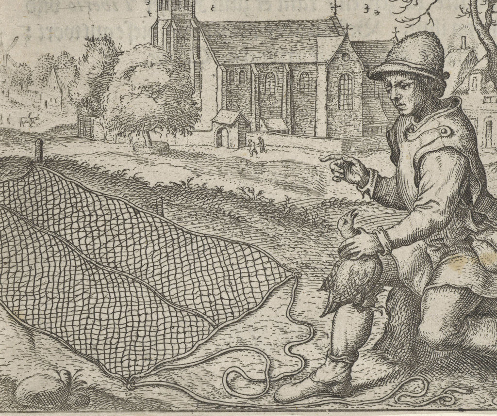 Detail of Fable of the fowler and partridge by Marcus Gheeraerts I