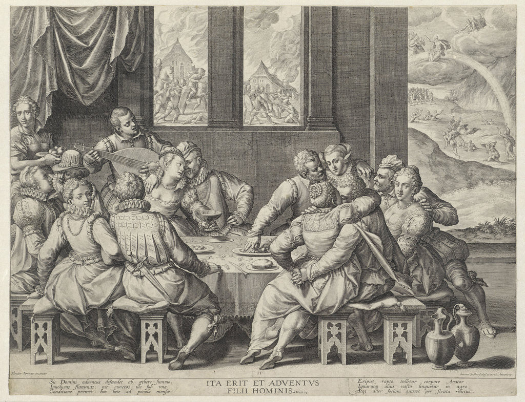 Detail of The sinful mankind before the Last Judgment by Johann Sadeler I