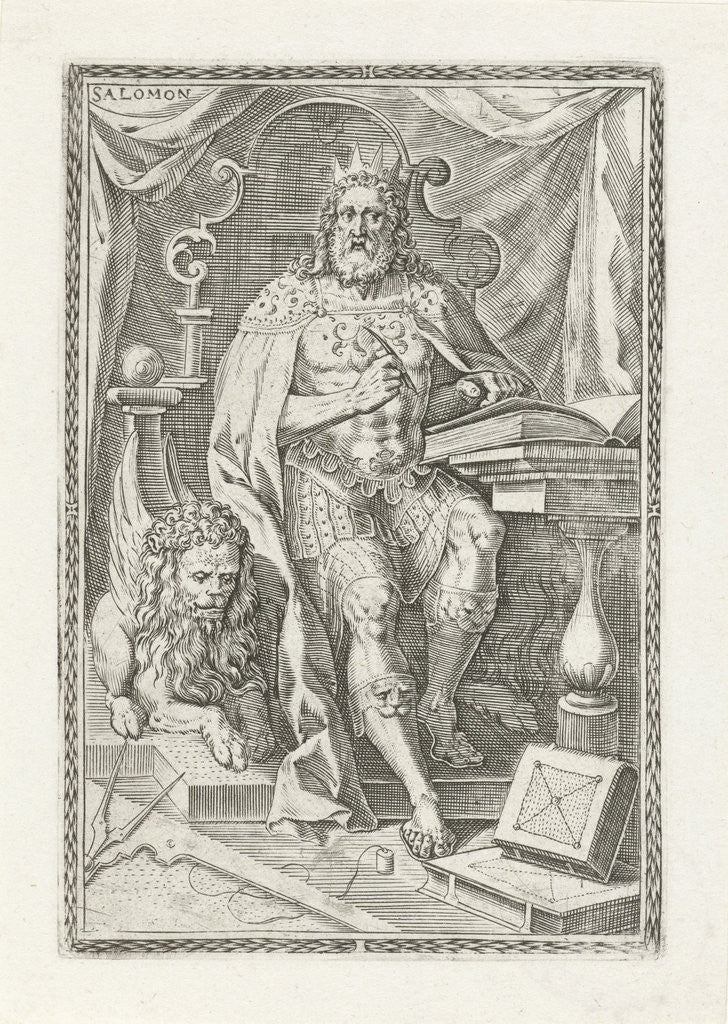 Detail of King Solomon by Crispijn van den Broeck