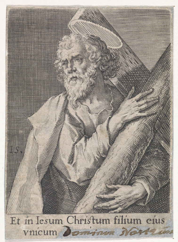 Detail of Apostle Andrew by Johann Sadeler I
