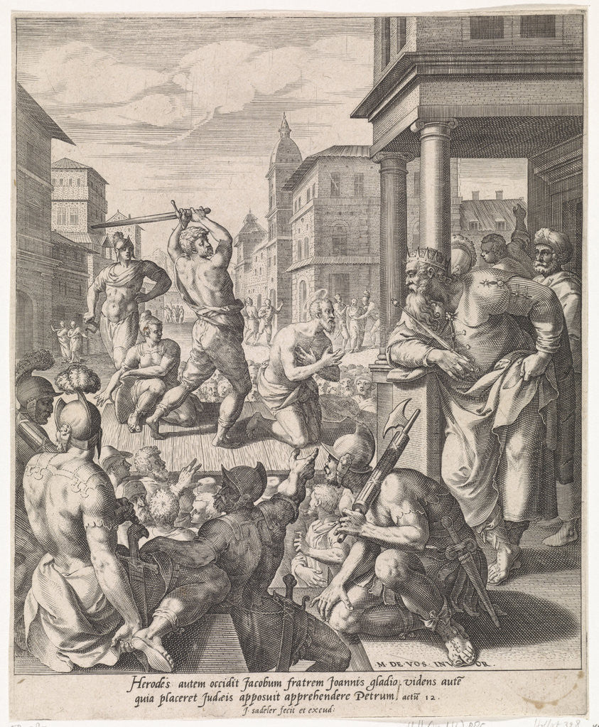 Detail of Beheading of James the Greater by Johann Sadeler I