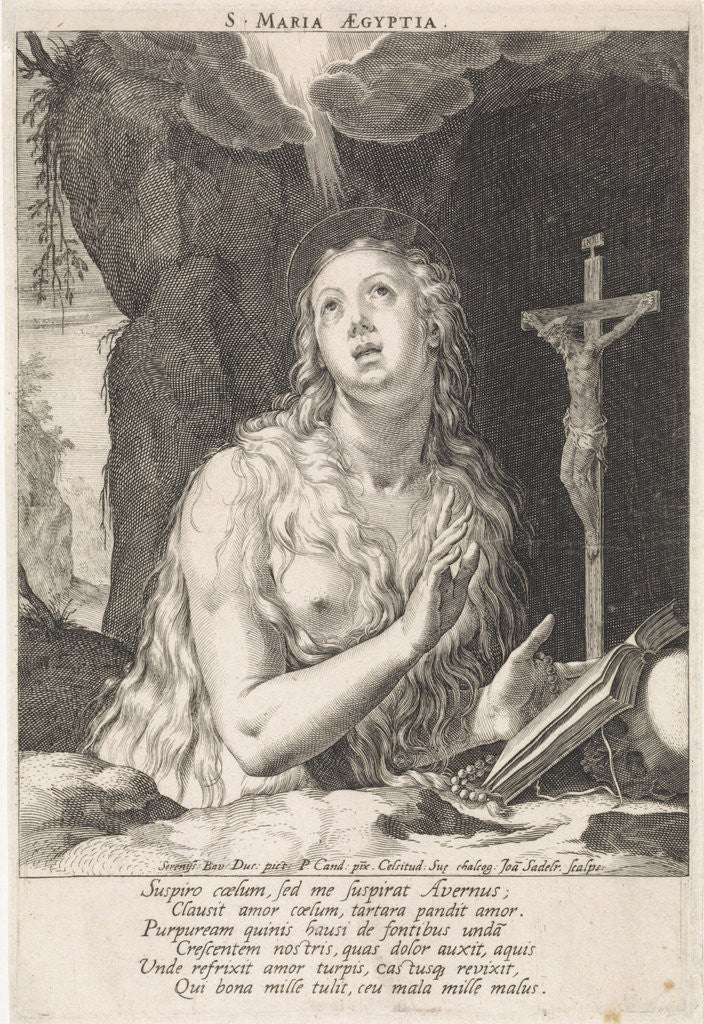 Detail of Saint Mary of Egypt by Johann Sadeler I