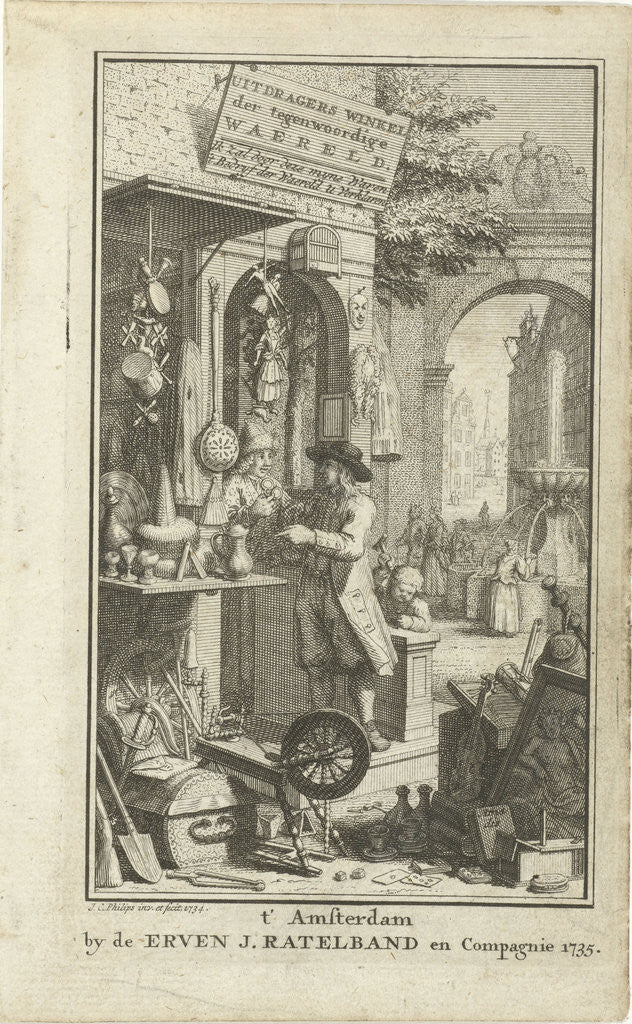 Detail of Facade of a shop by Jan Caspar Philips