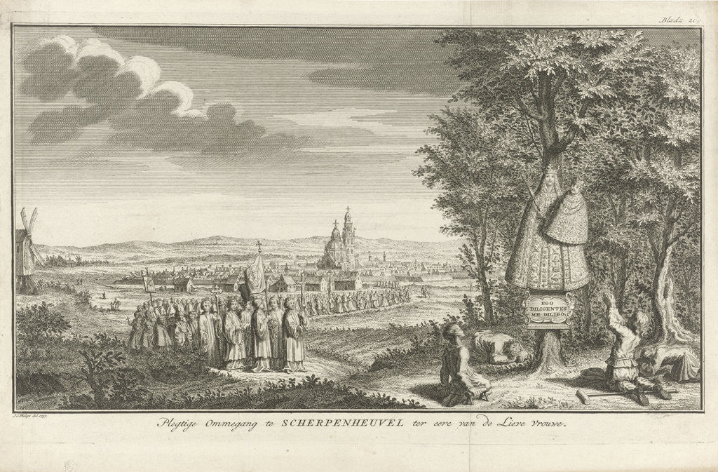Detail of Pilgrimage on the way to Our Lady of Scherpenheuvel The Netherlands by Jan Caspar Philips