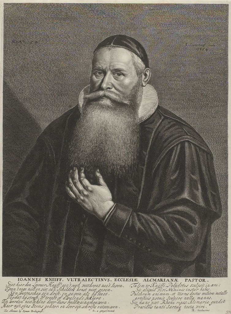Detail of Portrait of Johannes Knijff by Reinier Neuhusius