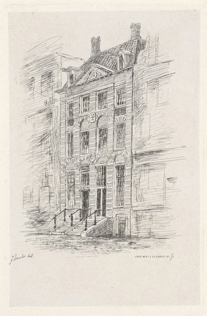 Detail of Rembrandt House by Jan Weissenbruch