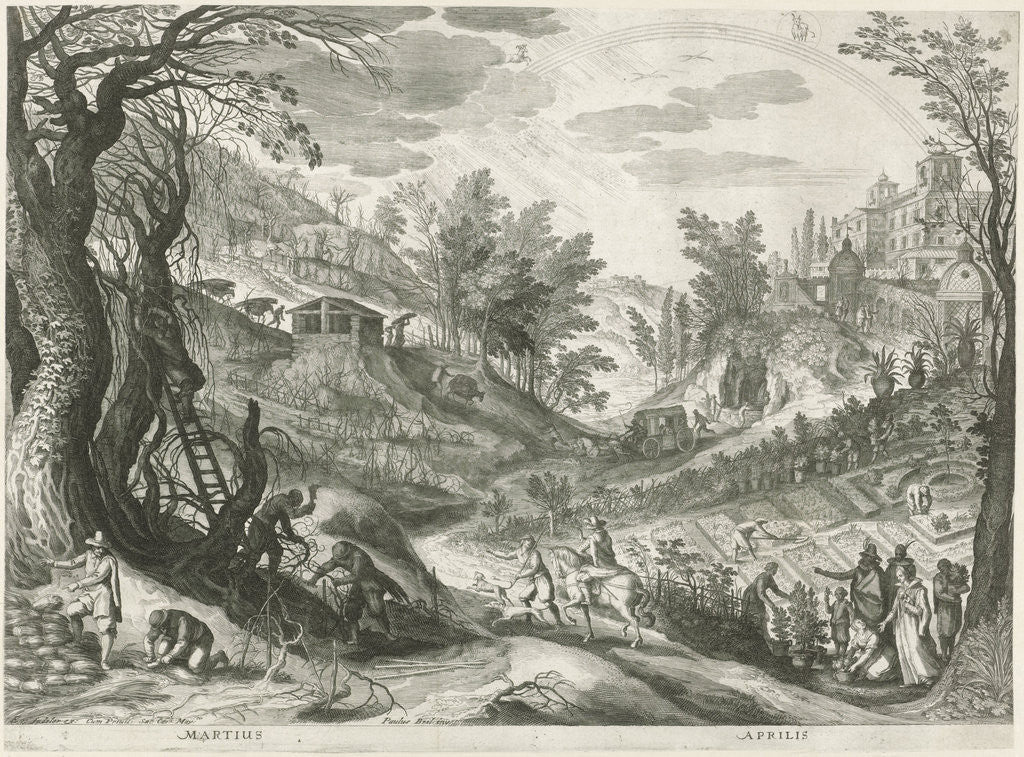 Detail of March and April by Paul Bril