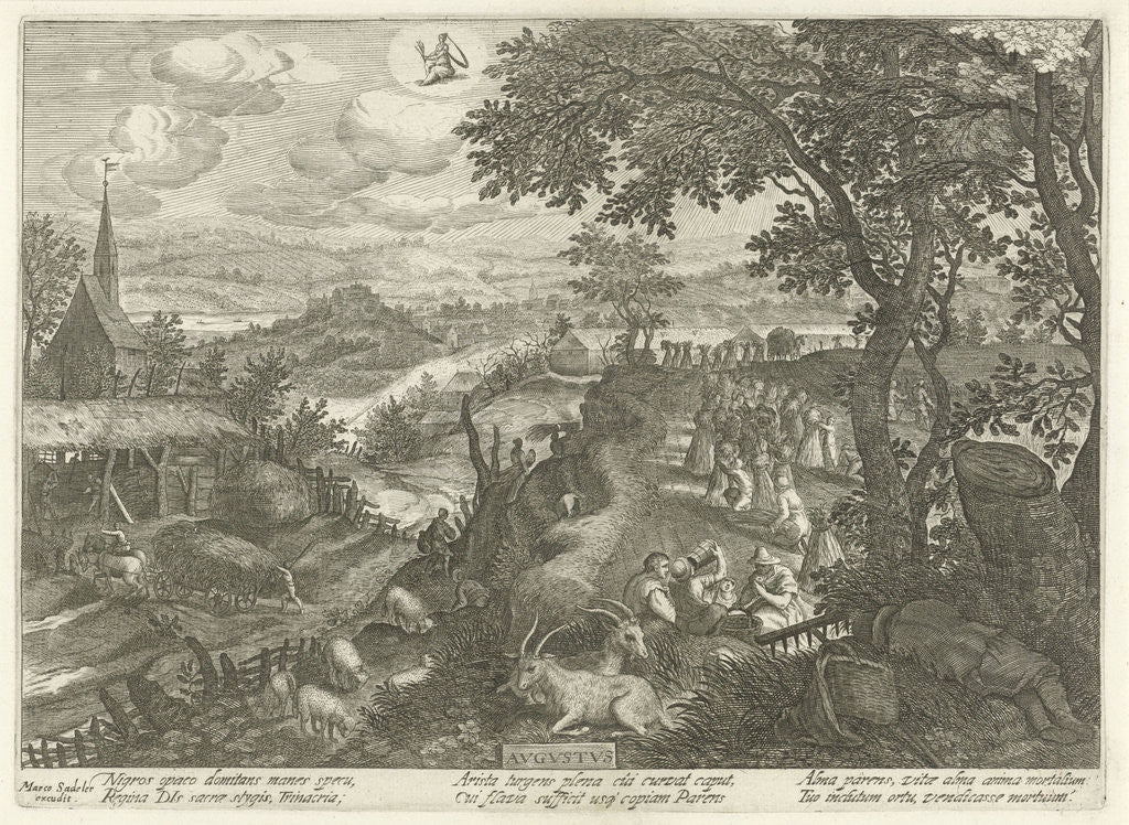 Detail of August by Marcus Christoph Sadeler