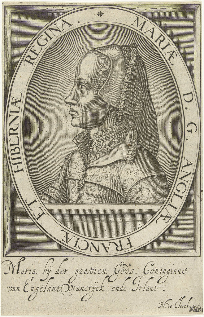 Detail of Portrait of Mary Tudor by Anonymous