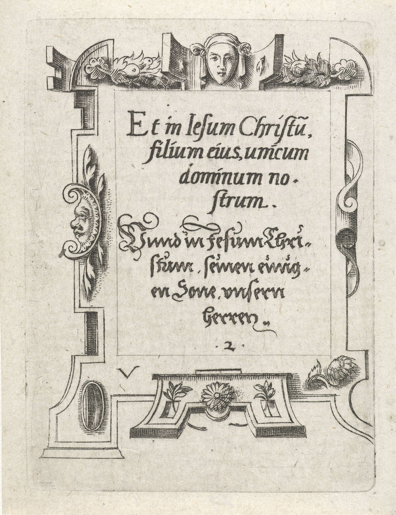 Detail of Text by Virgilius Solis I