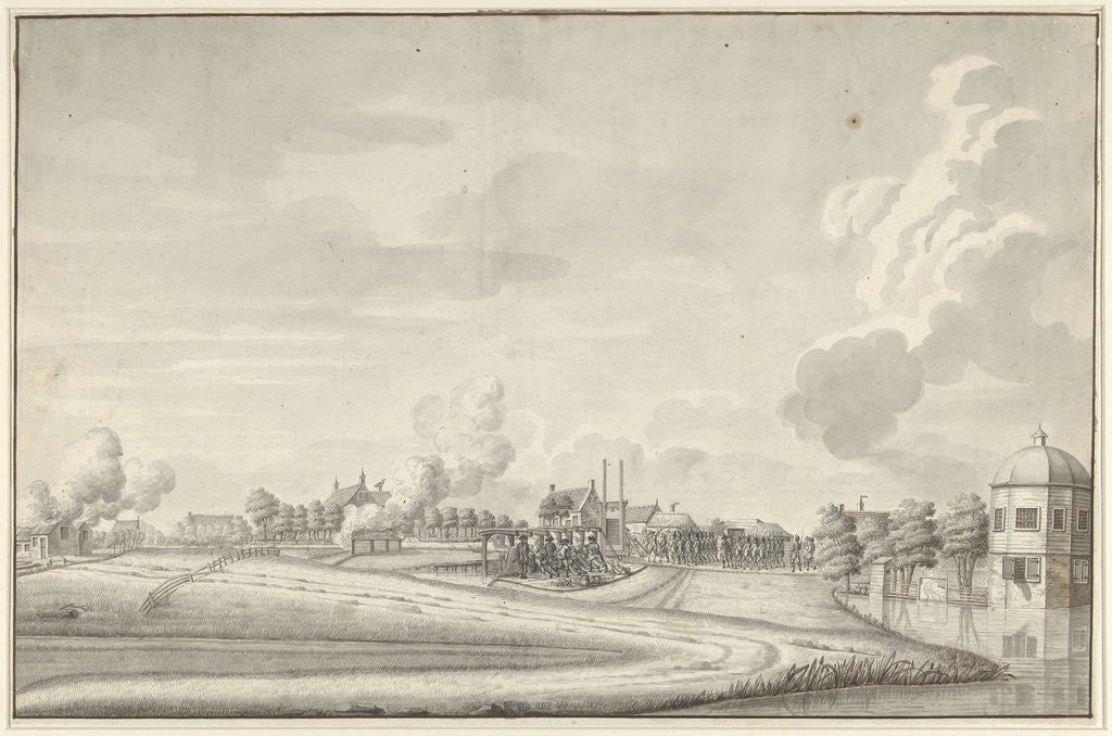 Detail of Attack of the Prussians under the Duke of Brunswick on Amstelveen by Anonymous
