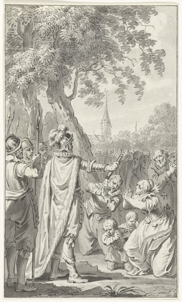 Detail of The inhabitants of Zierikzee beg Charles the Bold by For mercy