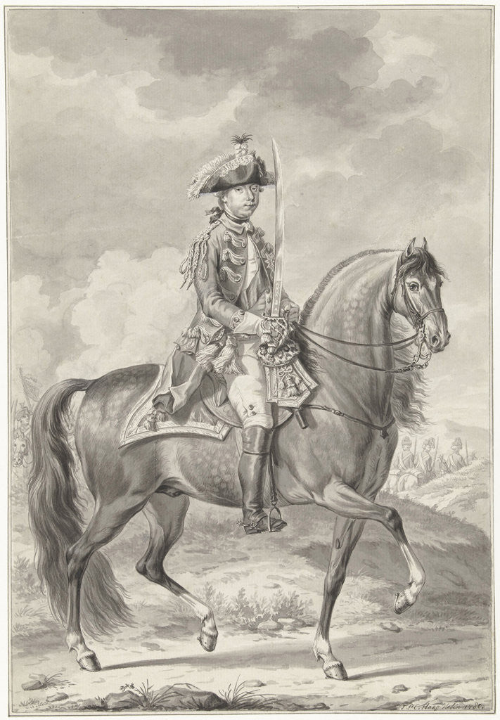 Detail of William V by Tethart Philip Christian Haag