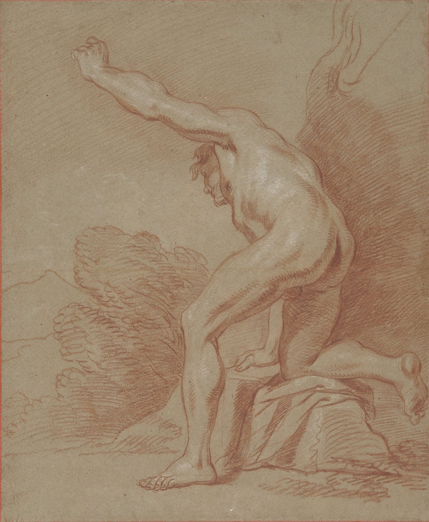 Detail of The left arm stretched by Anonymous