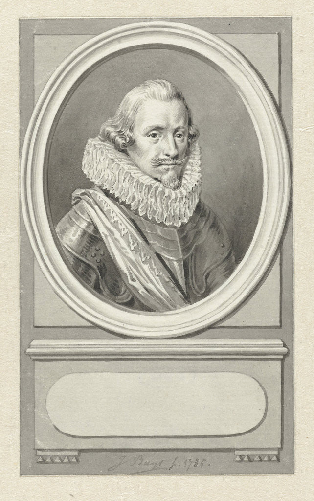 Detail of Portrait of Ernst Casimir of Nassau by Jacobus Buys