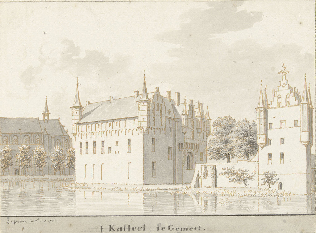 Detail of Castle Gemert The Netherlands by Cornelis Pronk