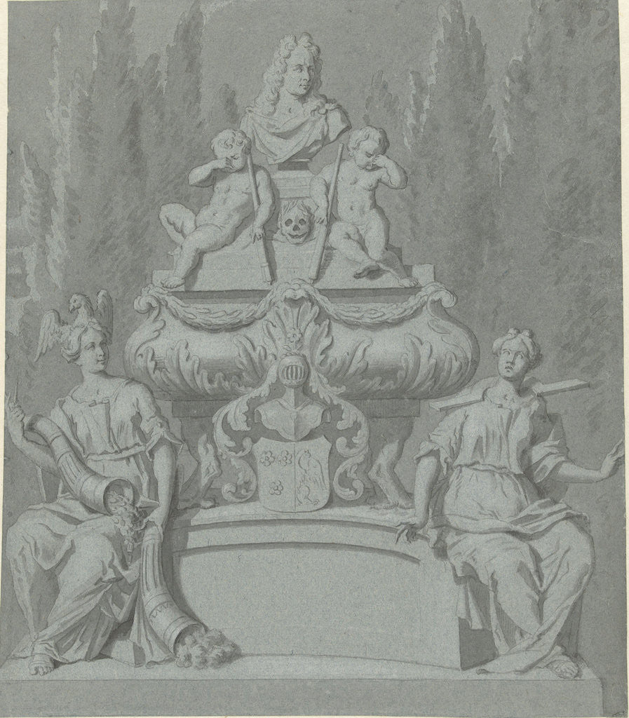 Detail of Design for a tomb by Frans Decker