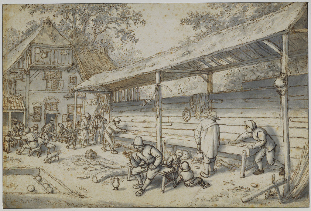 Detail of Tavern Games by Adriaen van Ostade