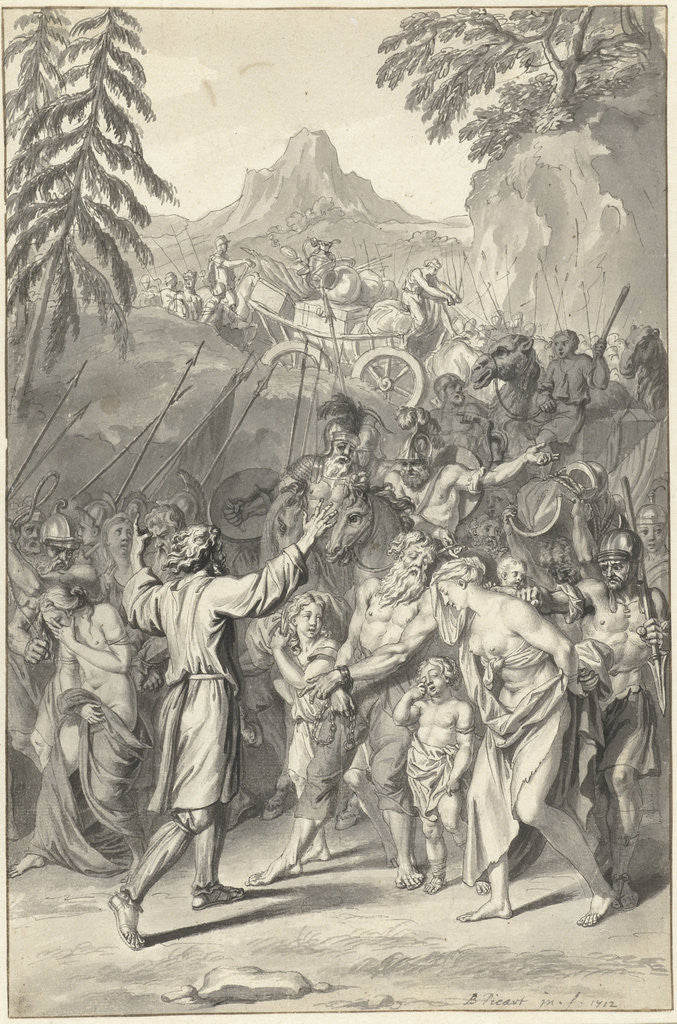 Detail of Oded in the army of Israel by Bernard Picart