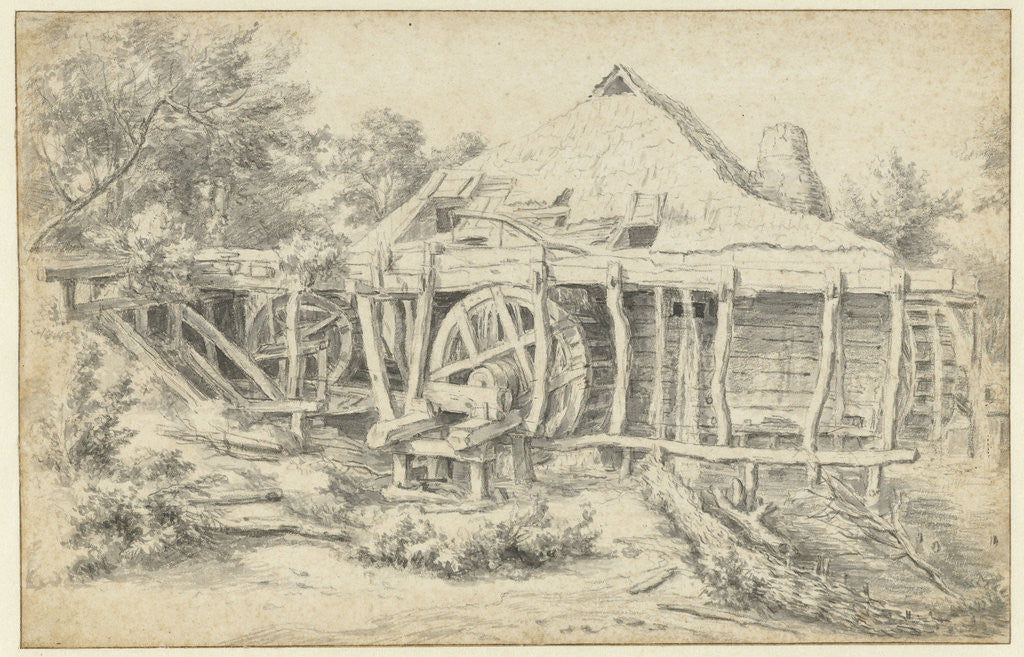Detail of Watermill by Jacob Isaacksz. van Ruisdael