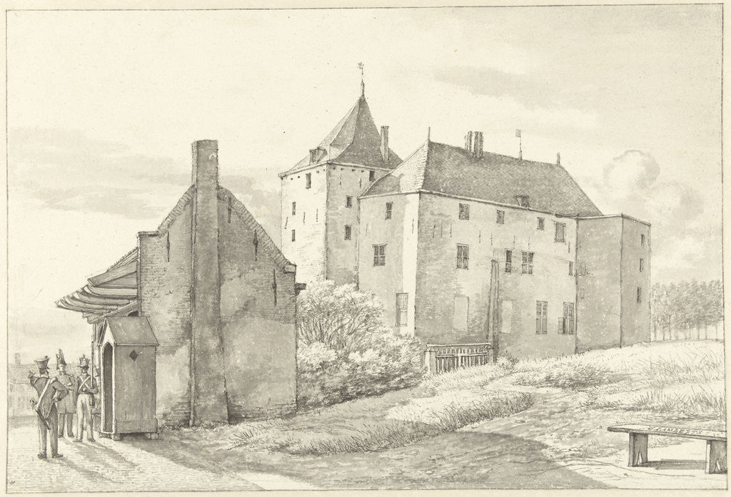 Detail of Castle Loevestein The Netherlands by Gerrit Lamberts