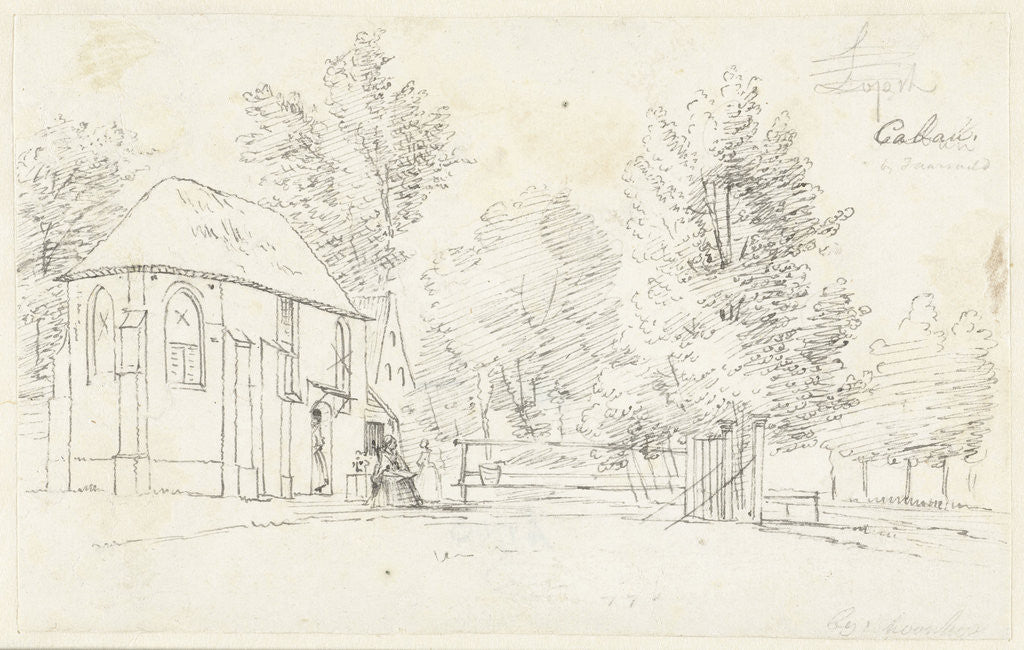 Detail of Church in the village Cabauw by Cornelis Pronk