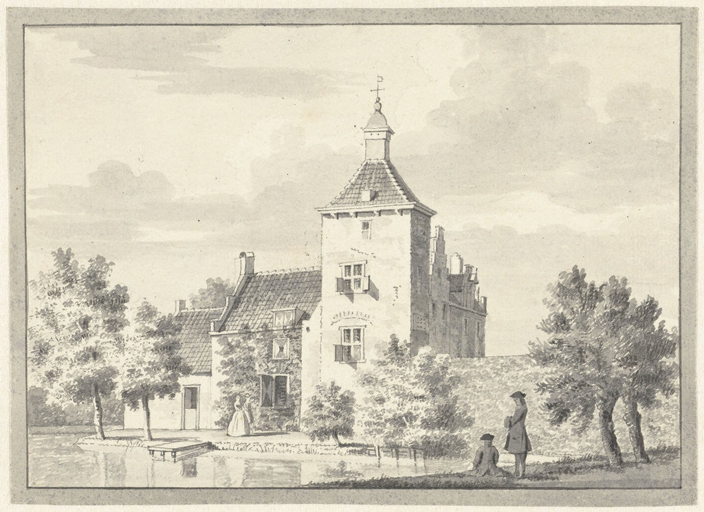 Detail of The House Snavelenburg in Maarssen The Netherlands by Pieter Jan van Liender