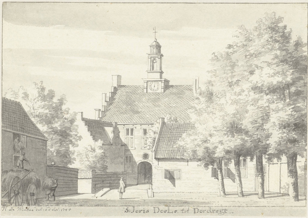 Detail of St. Jorisdoelen Dordrecht The Netherlands by Hendrik de Winter