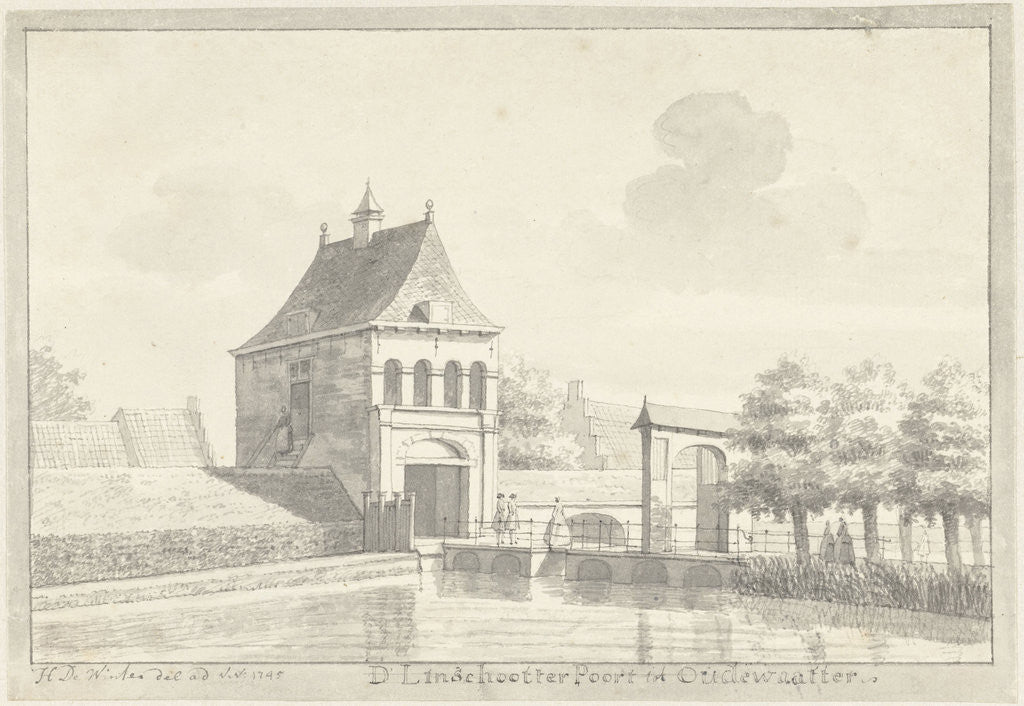 Detail of The Linschoterpoort Oudewater The Netherlands by Hendrik de Winter