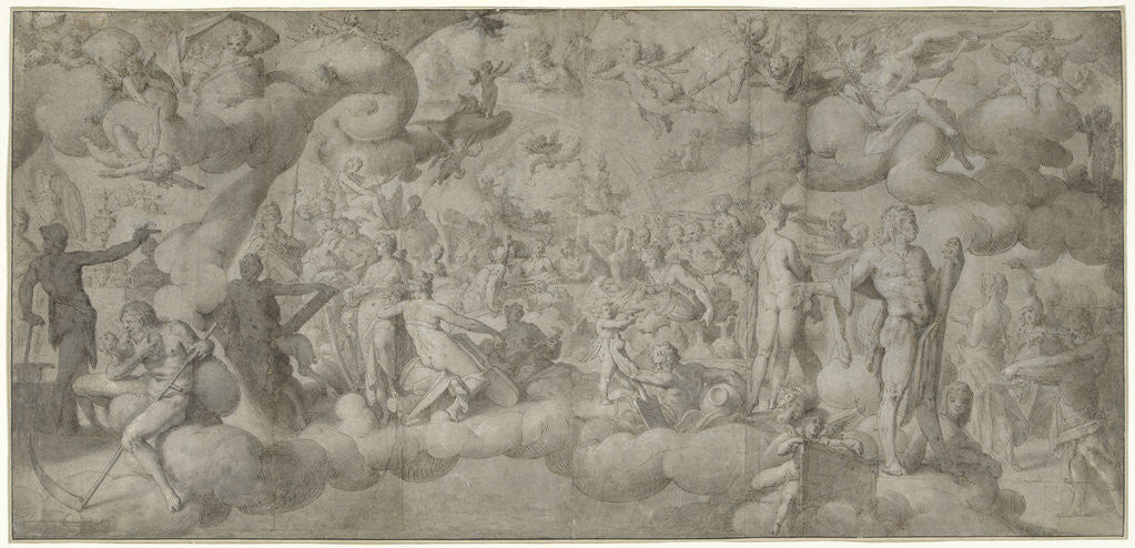 Detail of The Marriage of Cupid and Psyche by Bartholomeus Spranger