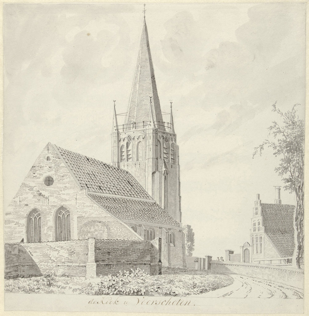 Detail of Church in Voorschoten The Netherlands by Hendrik Tavenier