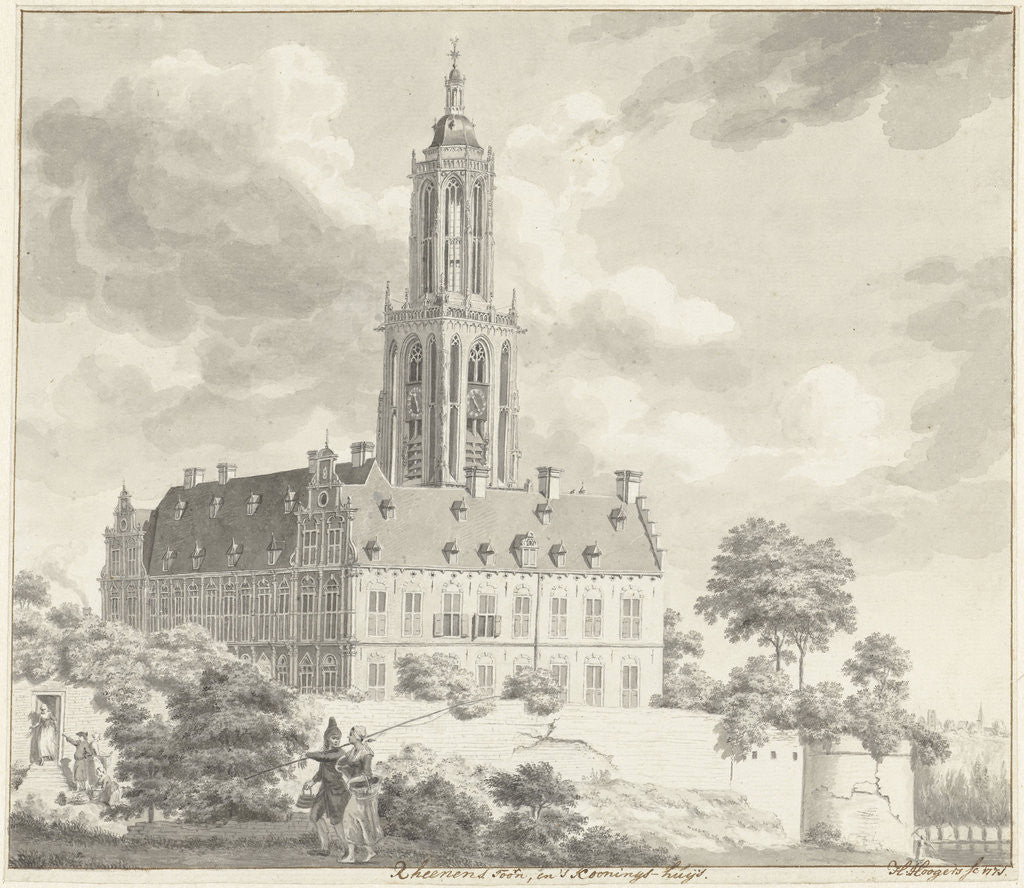 Detail of The koningshuis and Cuneratoren in Rhenen The Netherlands by Hendrik Hoogers