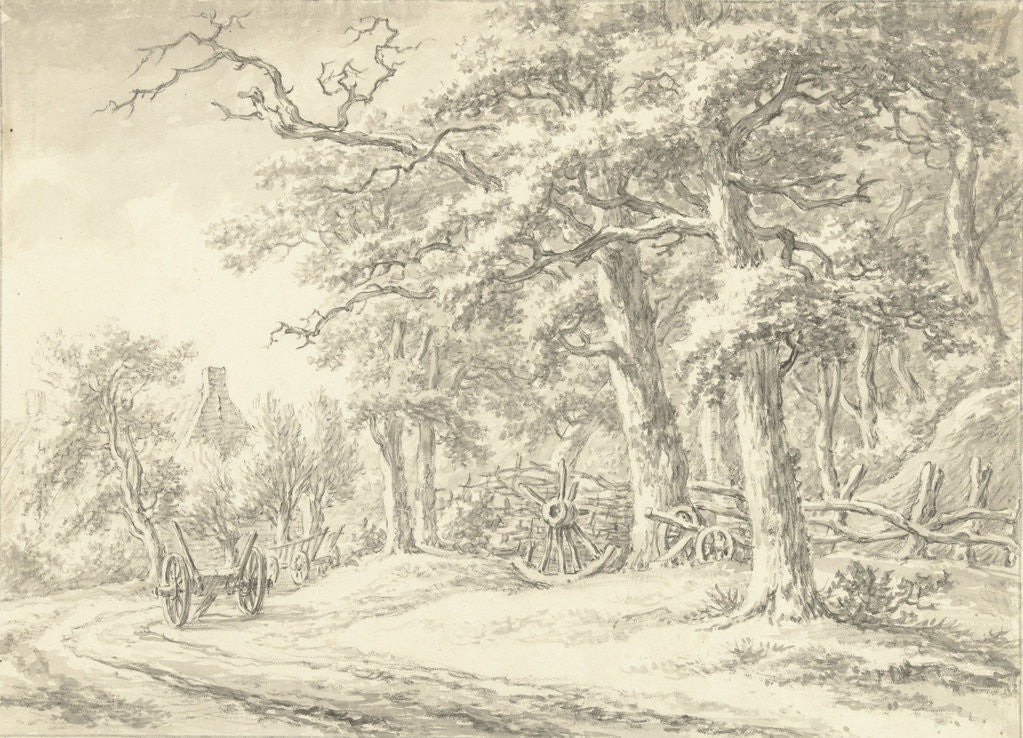 Detail of Noordlaren in Drenthe The Netherlands by Egbert van Drielst