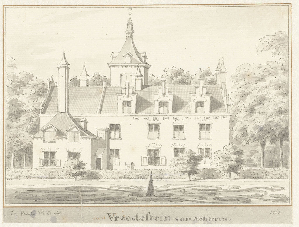 Detail of The house Vredestein at Ravenswaaij by Cornelis Pronk