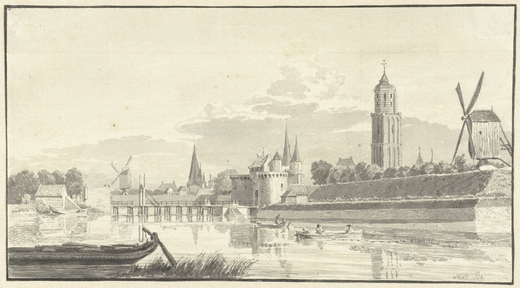 Detail of The Kamperpoort Zwolle The Netherlands by Hendrik Spilman