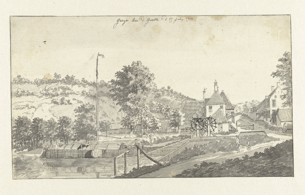 Detail of Grebbesluis the Netherlands by Jan de Beijer