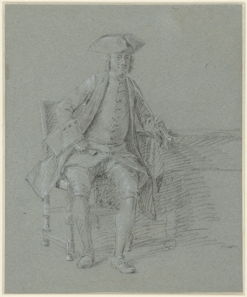 Detail of Man with stitch by Anonymous