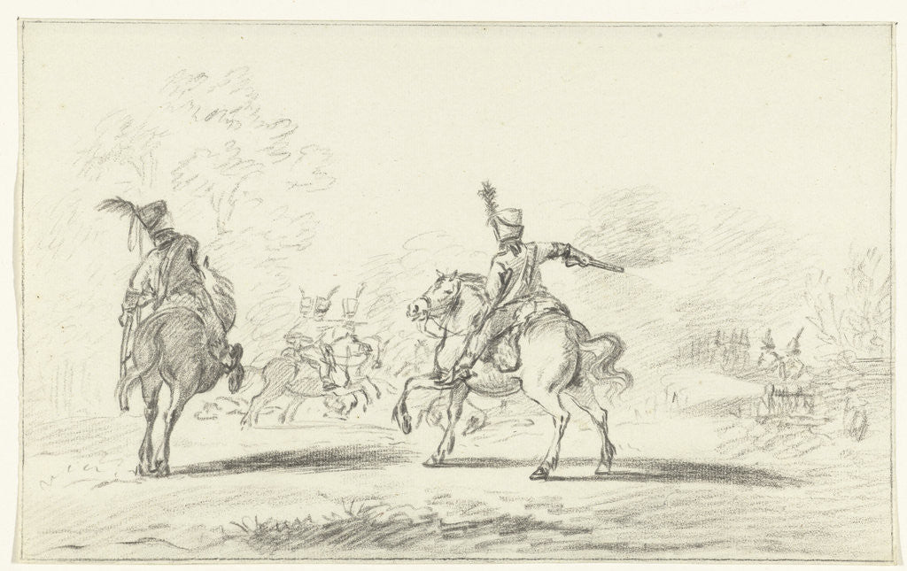 Detail of Cavalry battle by Jean Bernard
