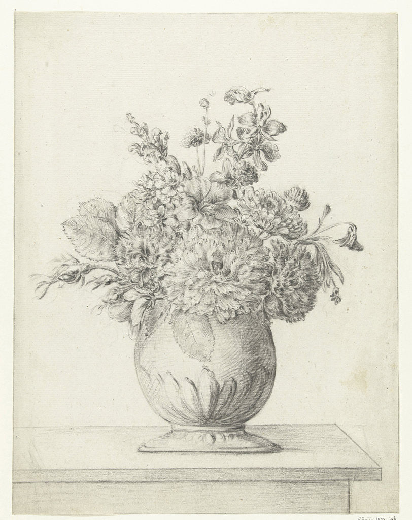 Detail of Flowers in a Vase by Jean Bernard