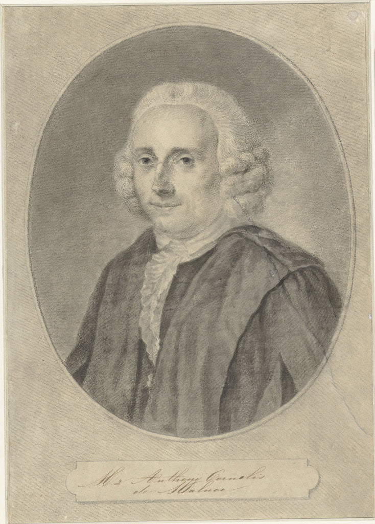 Detail of Portrait of Anthony Cornelis Malnoë by Niels Rode
